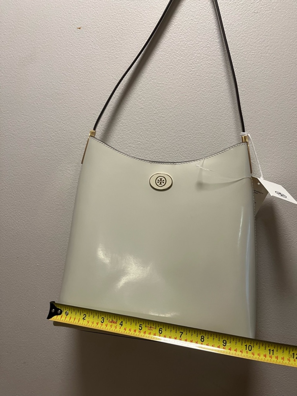 Tory Burch Cream Shoulder Robinson Spazzolato hobo Bag nwt - Picture 9 of 9